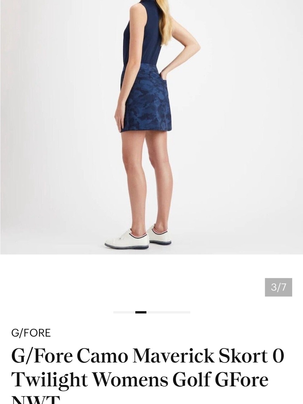 G/FORE Women’s Navy Camo Maverick Golf Skort